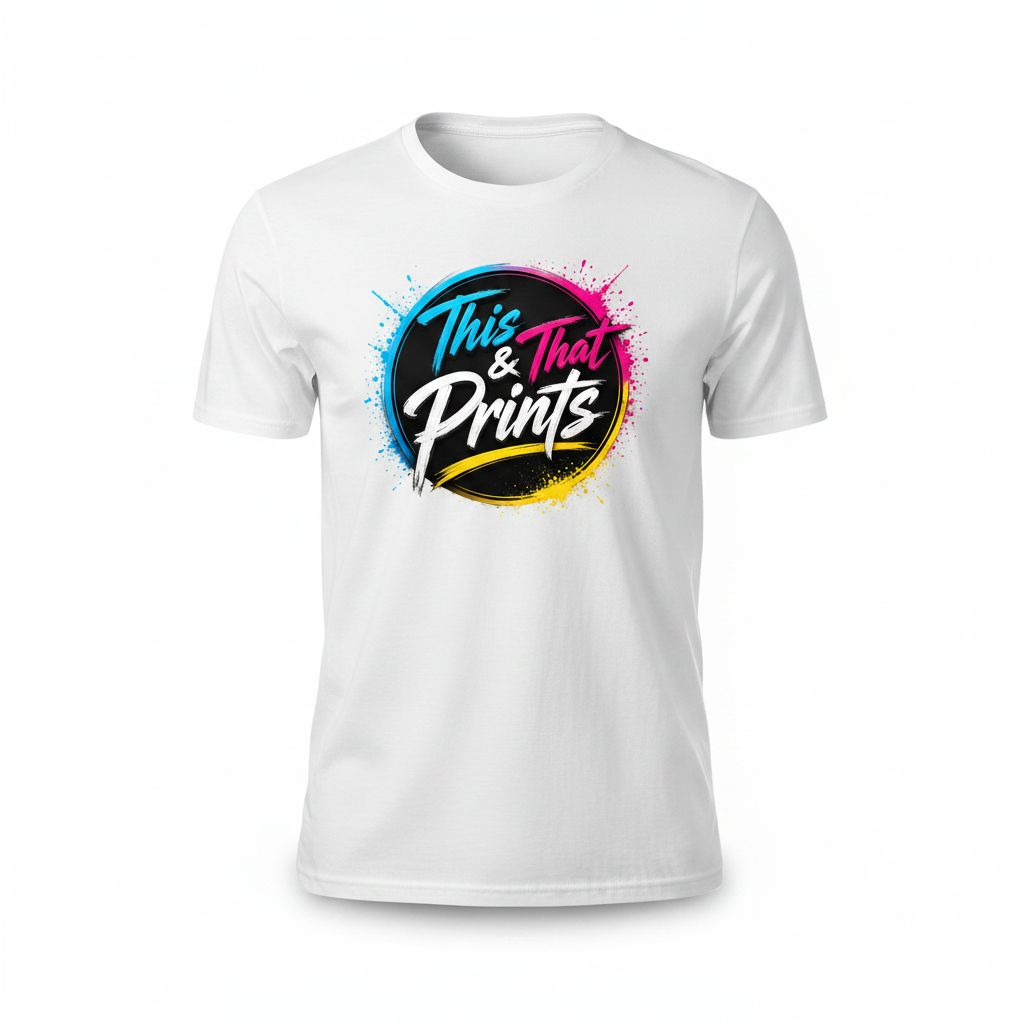 Custom Print T-Shirt with This & That Prints logo