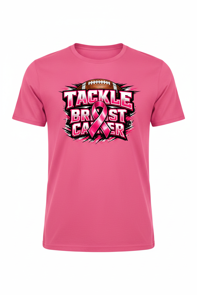 Pink - Tackle Breast Cancer T-Shirt
