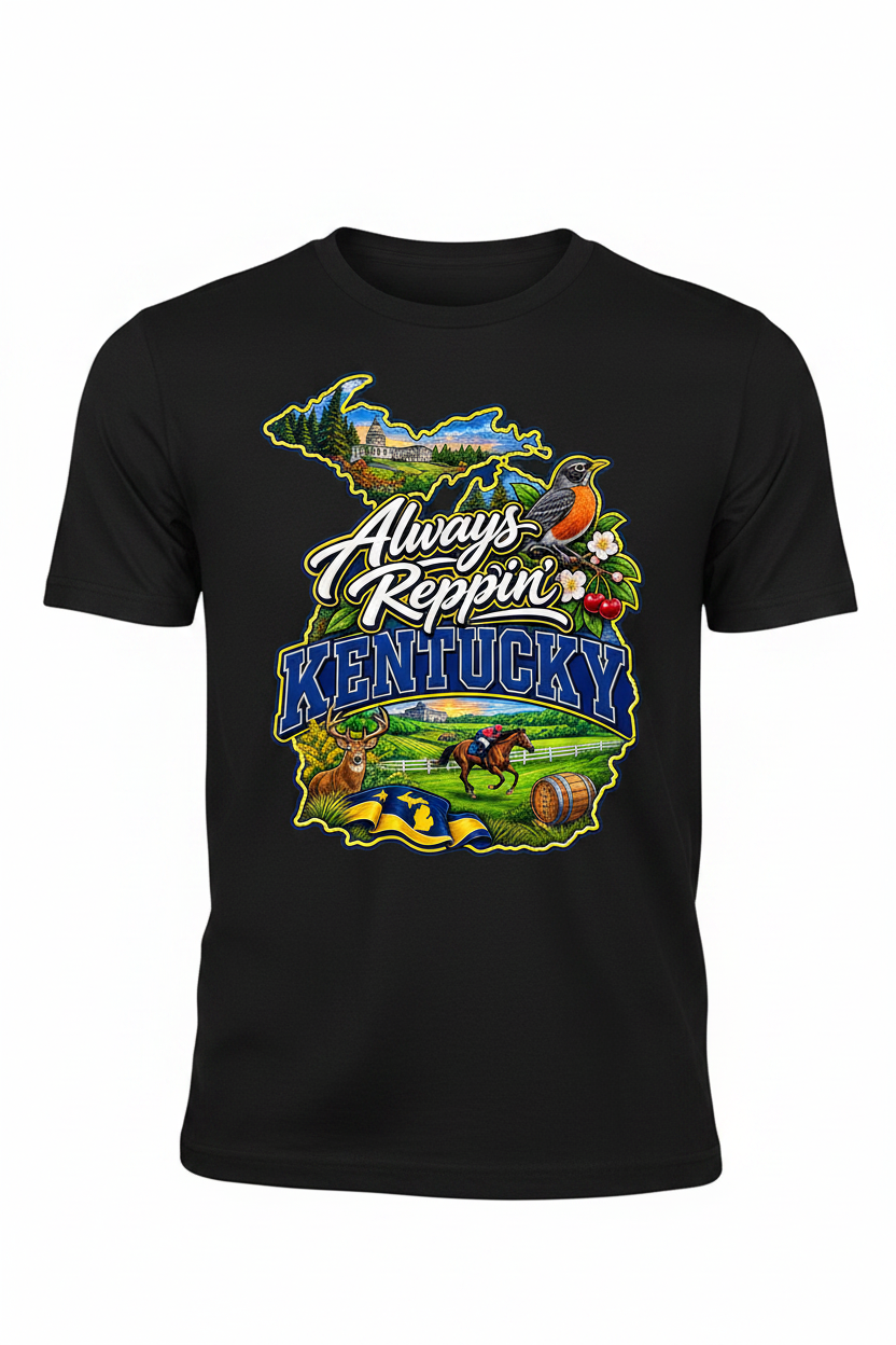 Always Reppin Kentucky T-Shirt - Black