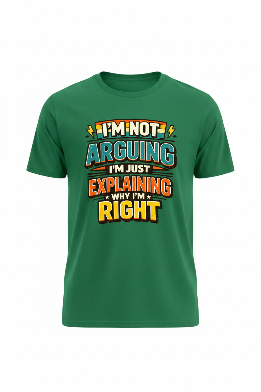 Green - I'm Not Arguing T-Shirt