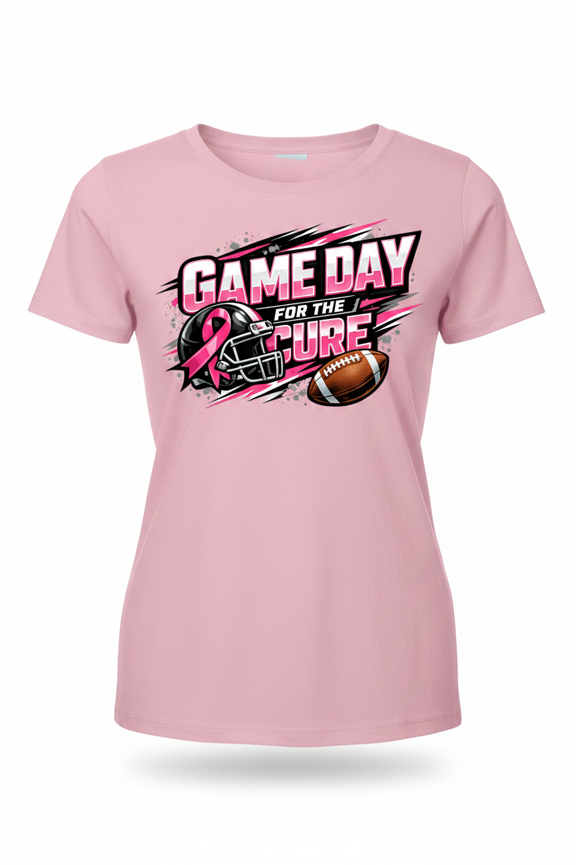 Light Pink - Game Day For The Cure T-Shirt