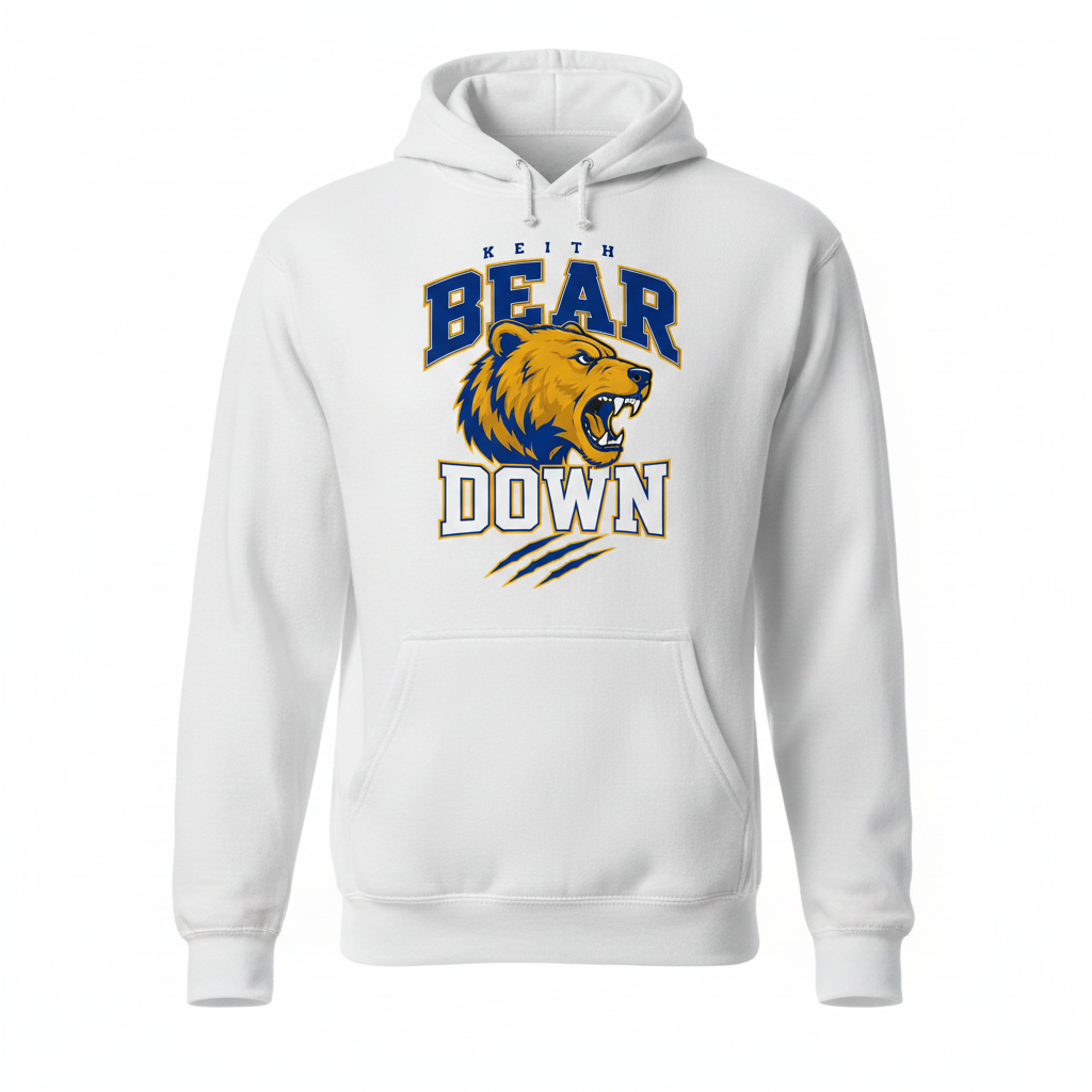 Bear Down Hoodie - White