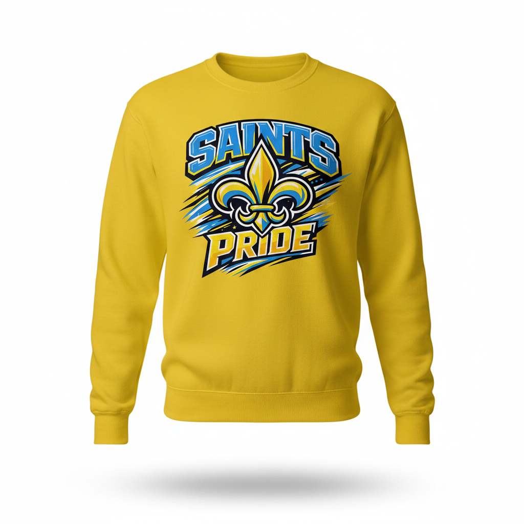 Saints Pride Crewneck - Yellow