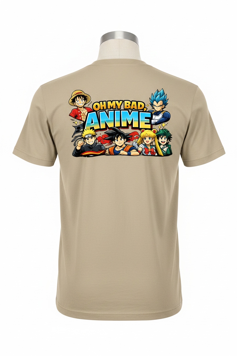 Tan Back - Oh My Bad Anime T-Shirt