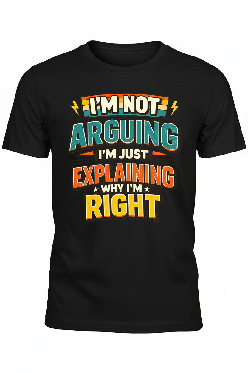 Black - I'm Not Arguing T-Shirt