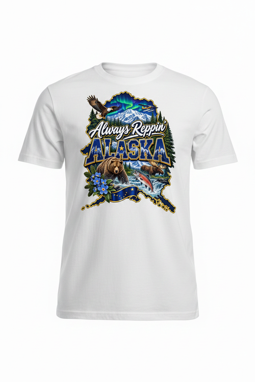 Always Reppin Alaska T-Shirt - White