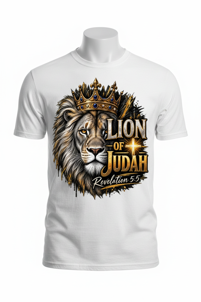 Lion of Judah T-Shirt - White