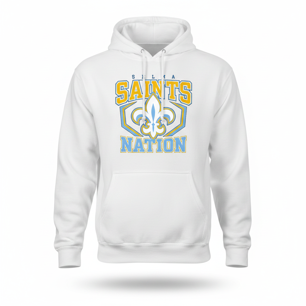 Selma Saints Nation Hoodie - White