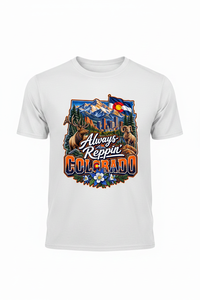 Always Reppin Colorado T-Shirt - White