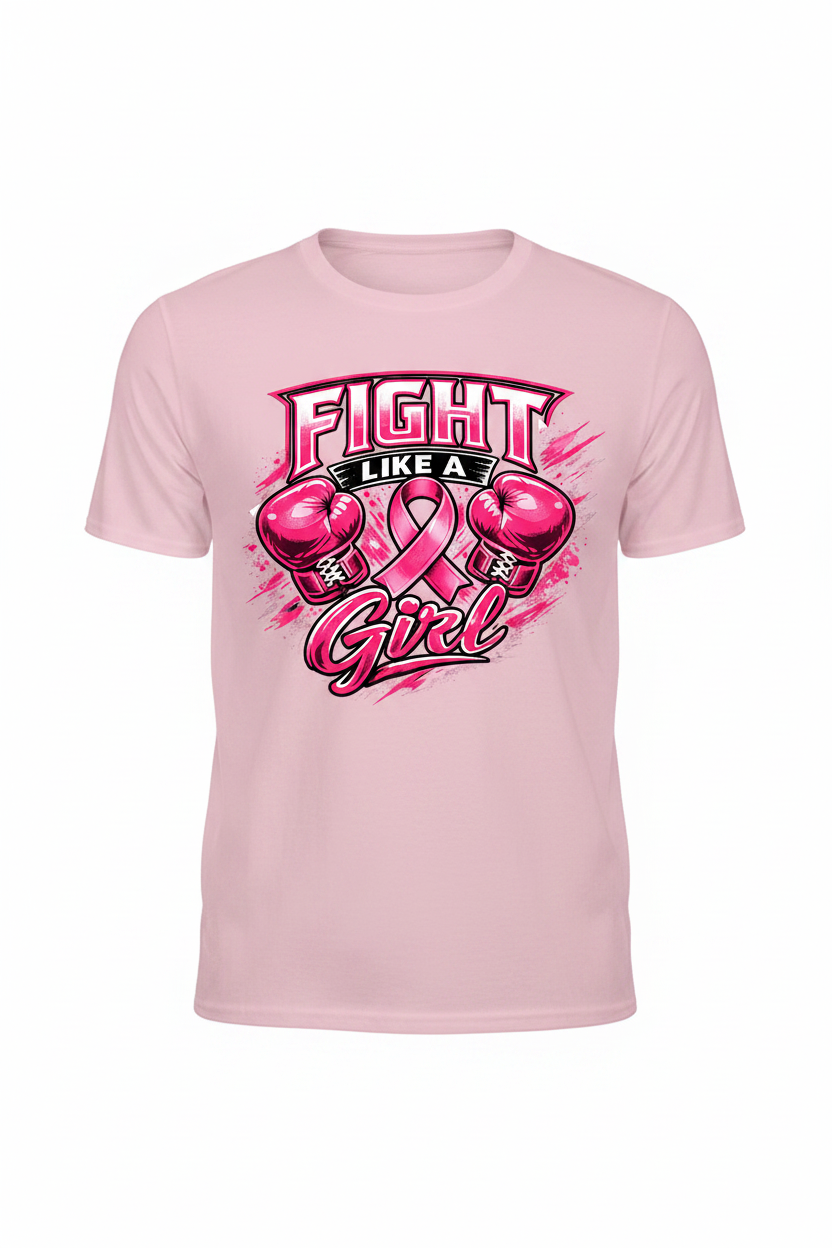 Light Pink - Fight Like A Girl T-Shirt