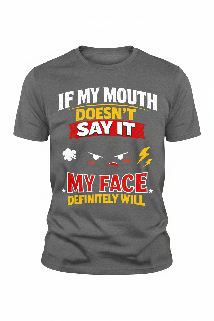 Gray - If My Mouth Doesn't Say It T-Shirt
