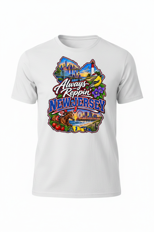 Always Reppin New Jersey T-Shirt - White