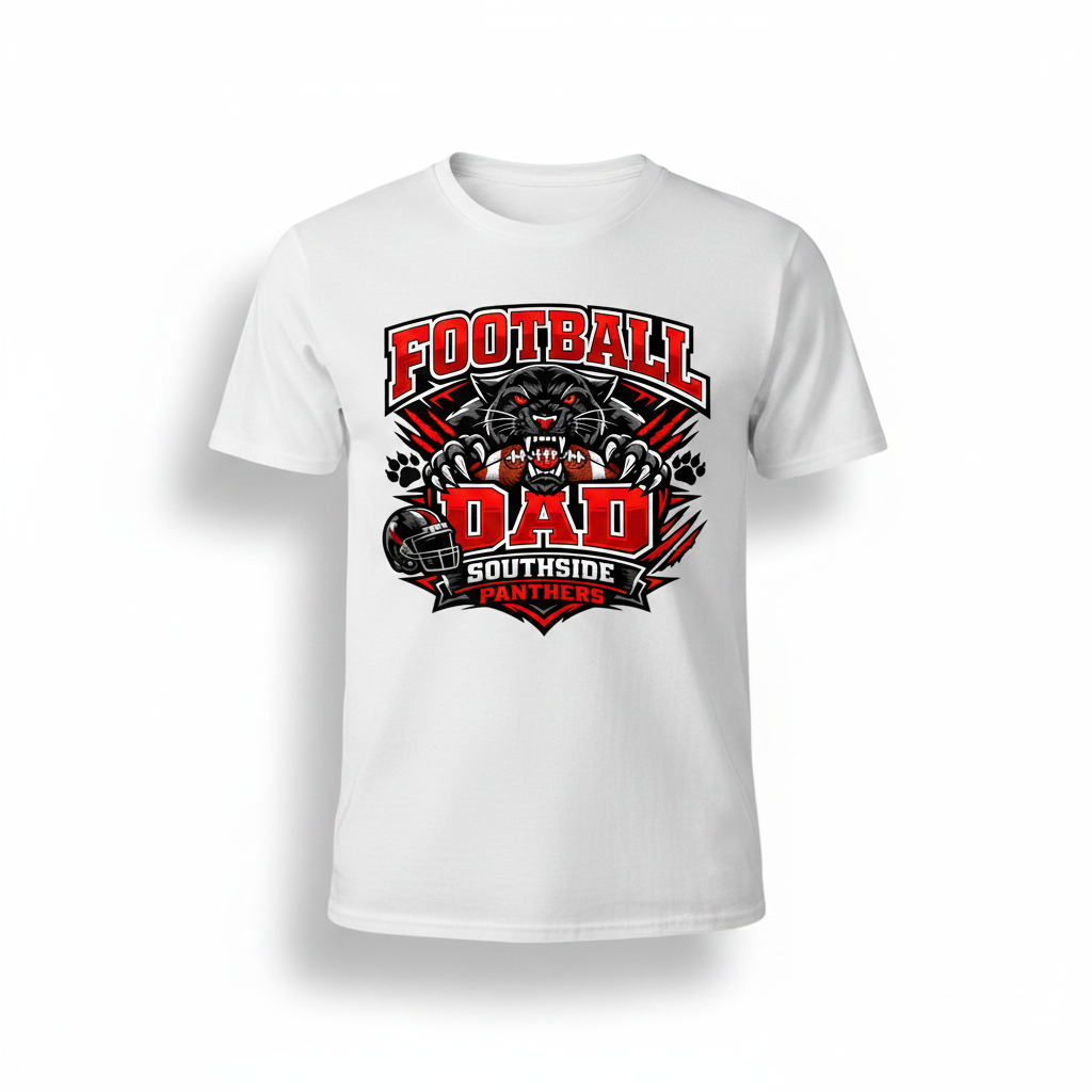 Football Dad T-Shirt - White