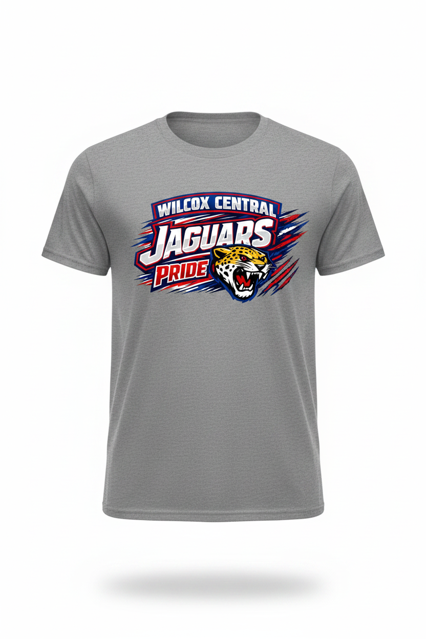 Gray - Wilcox Central Jaguars Pride T-Shirt