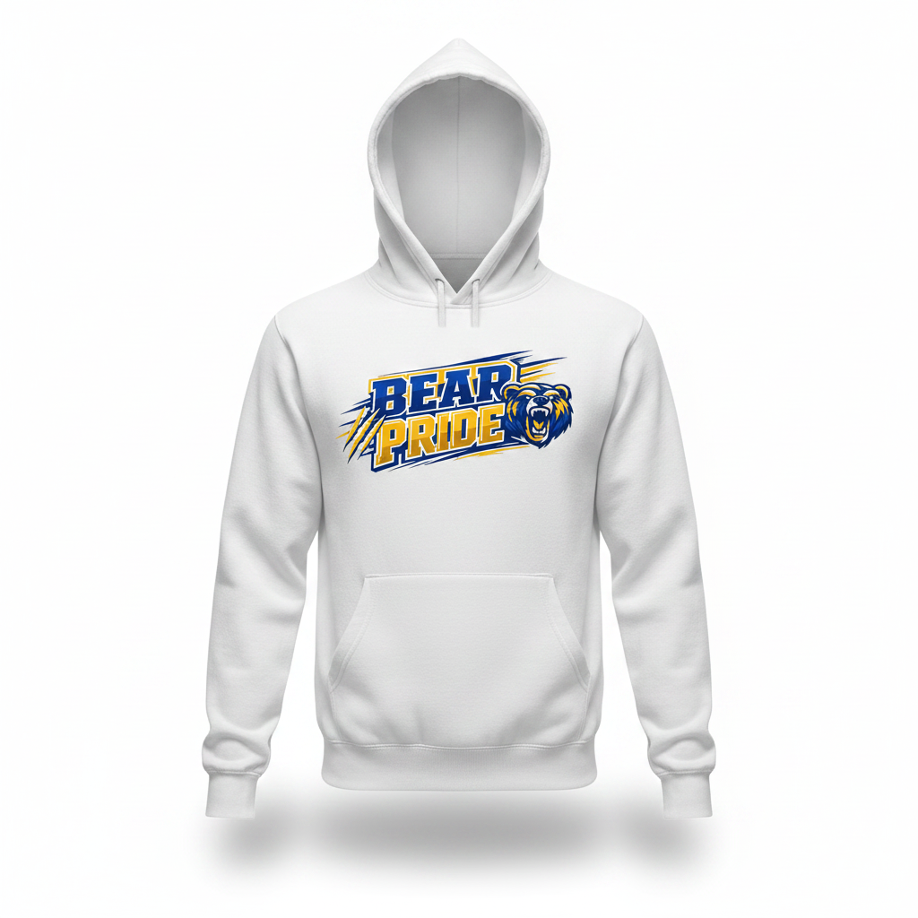 Bear Pride Hoodie - White
