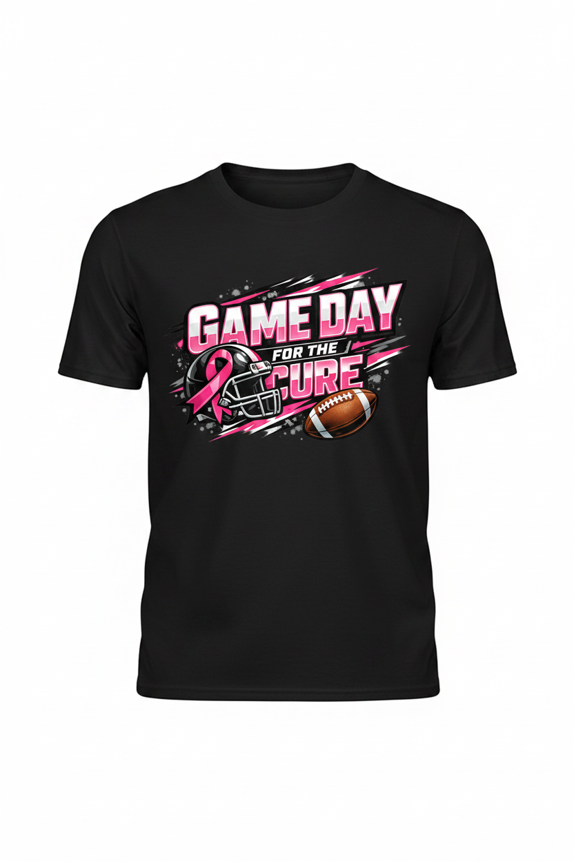 Black - Game Day For The Cure T-Shirt