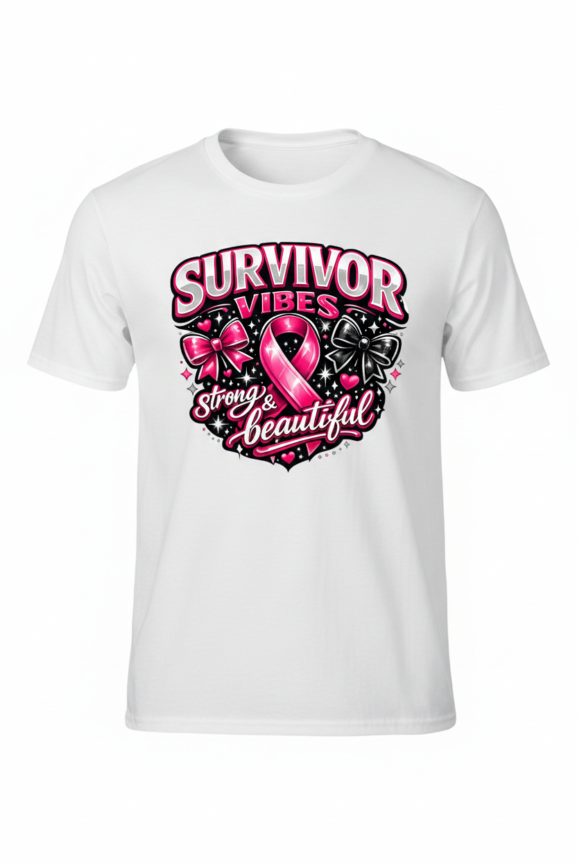 White - Survivor Vibes T-Shirt