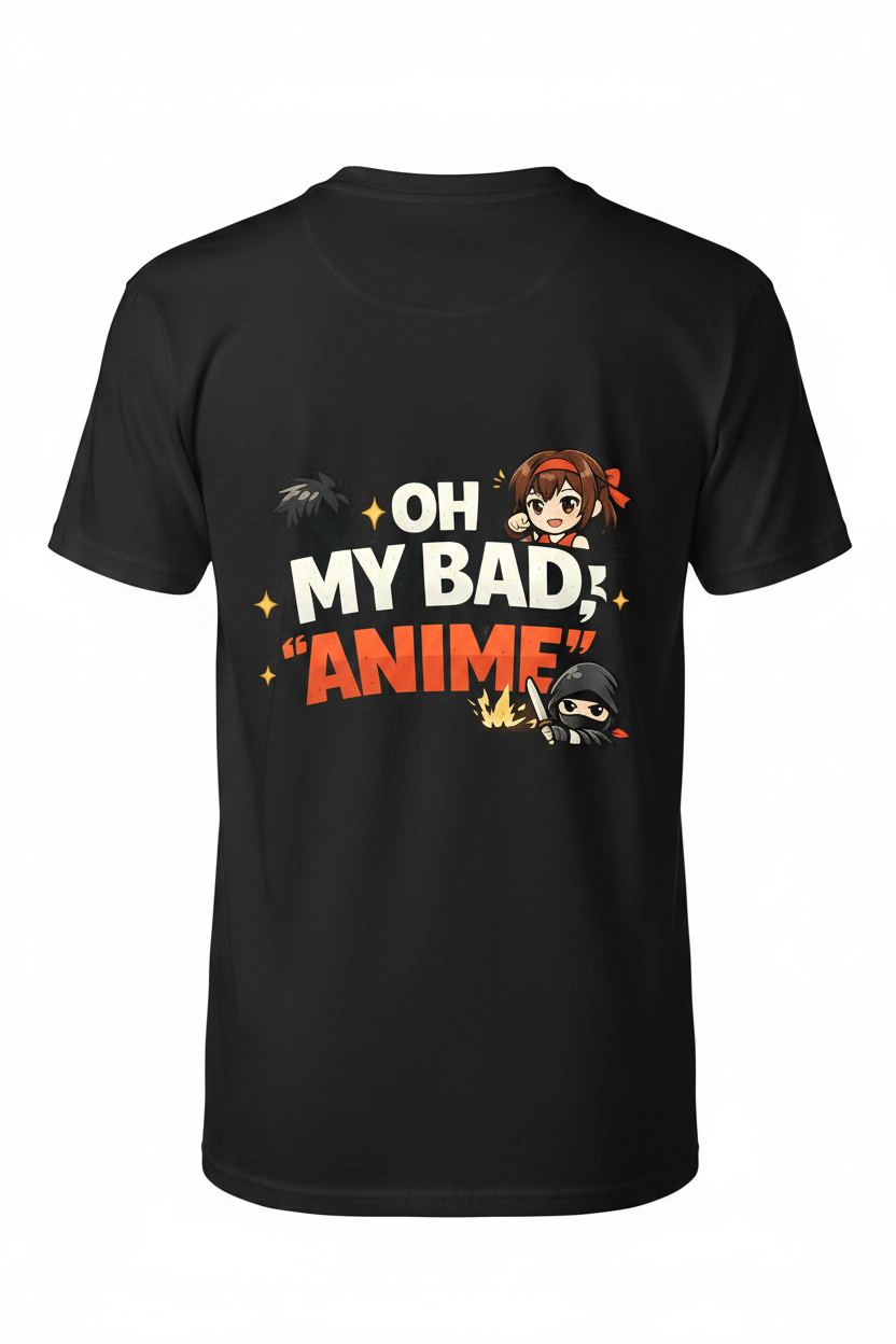Black Back - Oh My Bad Anime T-Shirt