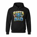 Saints Football Dad Hoodie - Black