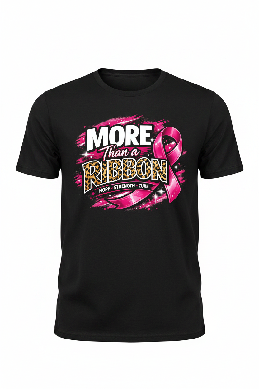 Black - More Than A Ribbon T-Shirt