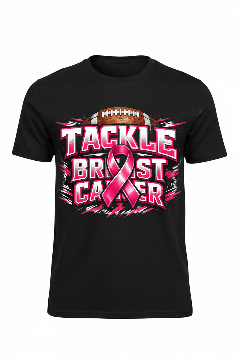 Black - Tackle Breast Cancer T-Shirt