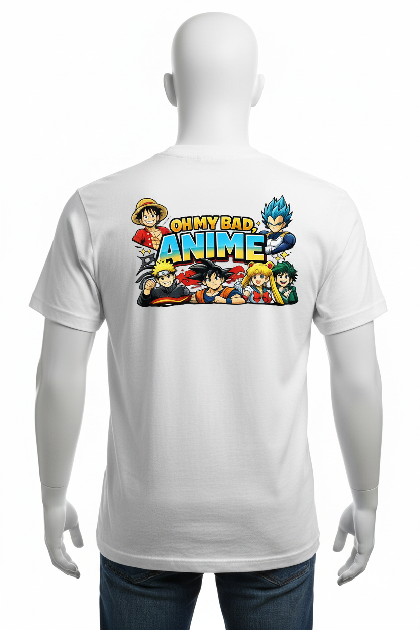 White Back - Oh My Bad Anime T-Shirt