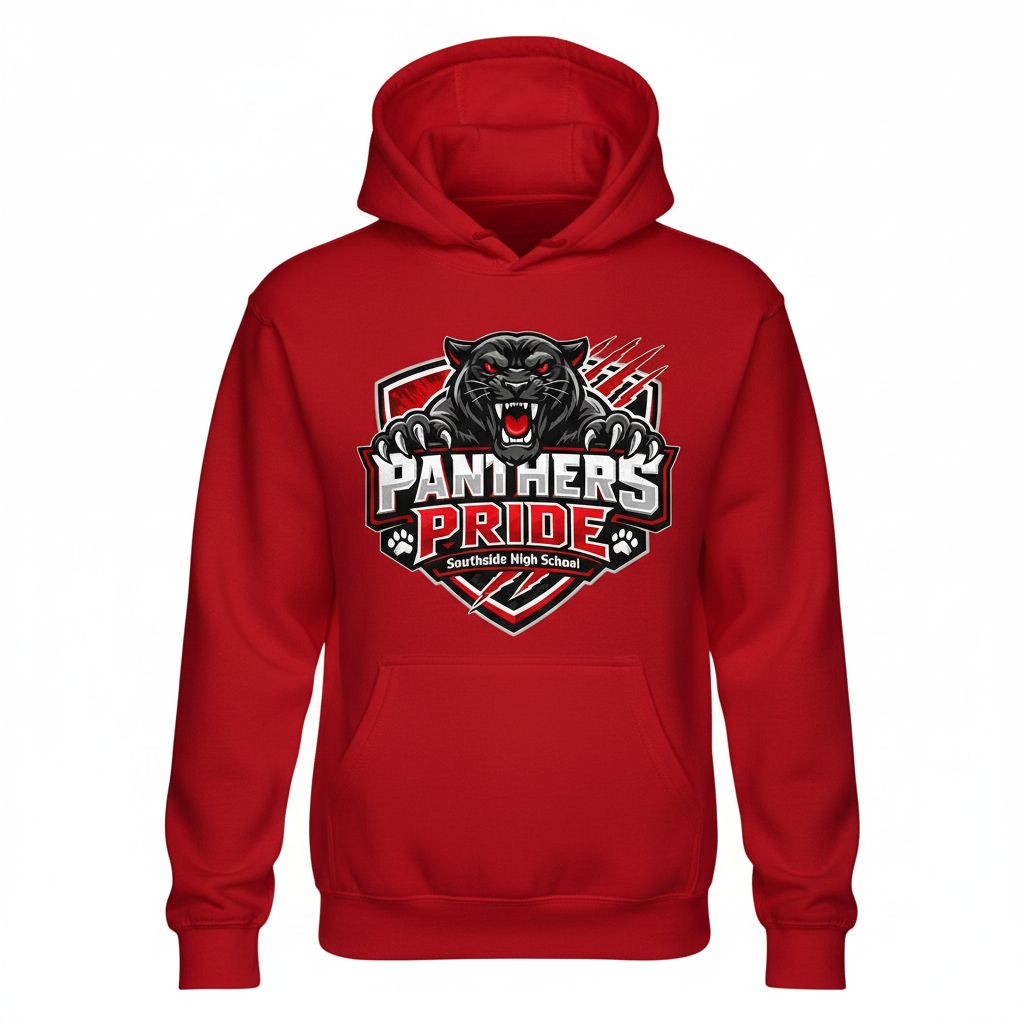 Panthers Pride Hoodie - Red