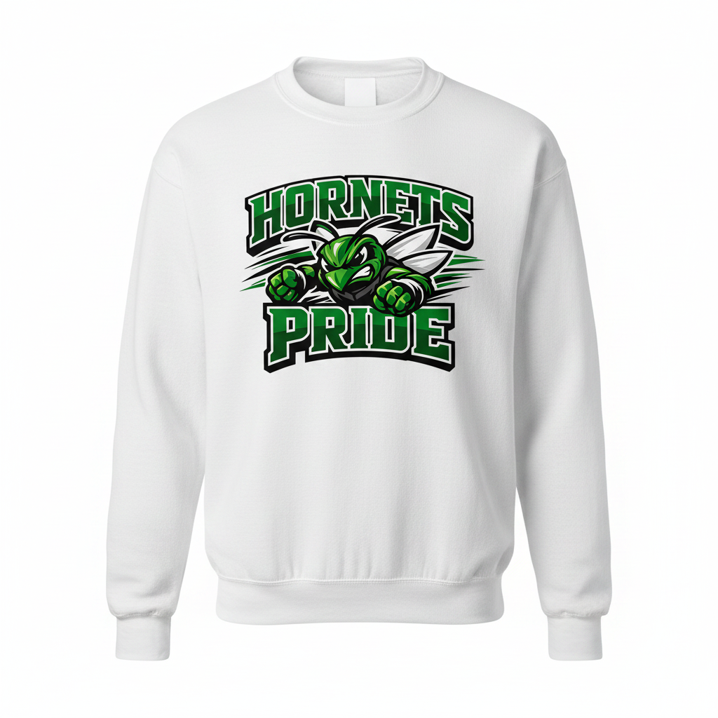 Hornets Pride Crewneck - White