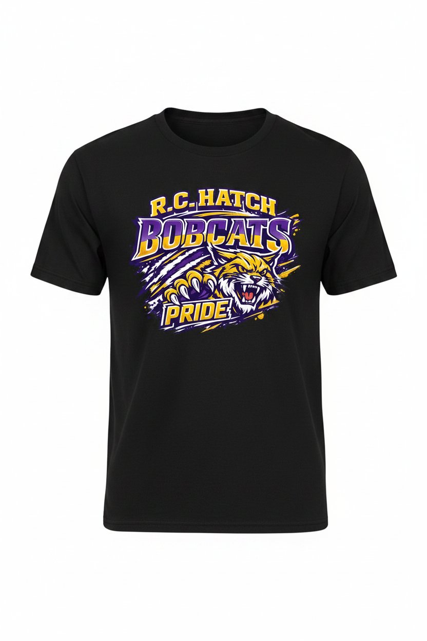 Black - R.C. Hatch Bobcats Pride T-Shirt