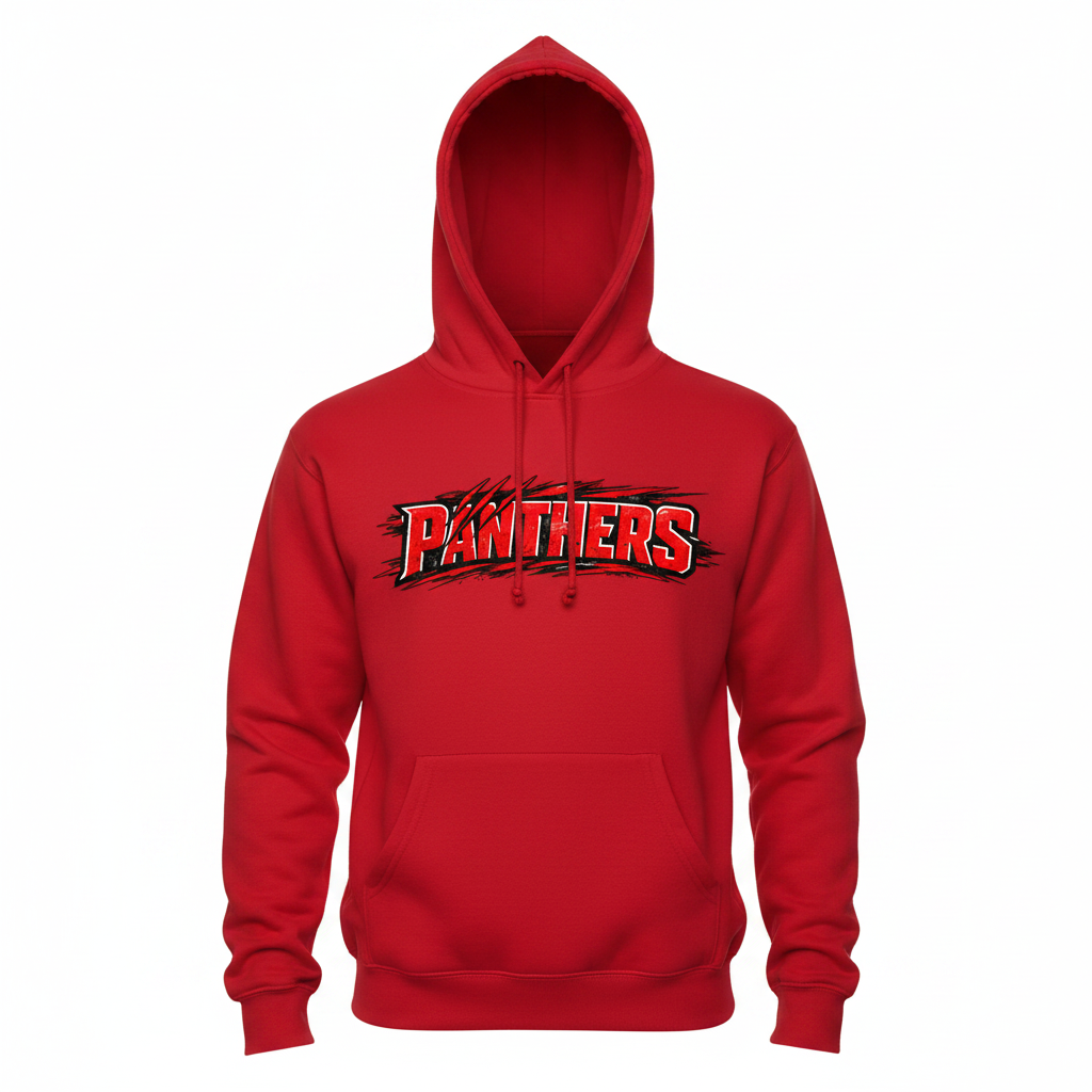 Panthers Hoodie - Red