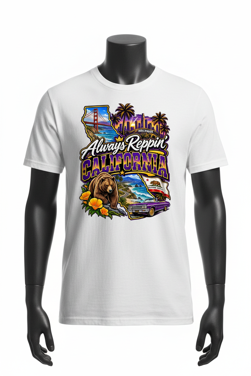 Always Reppin California T-Shirt - White