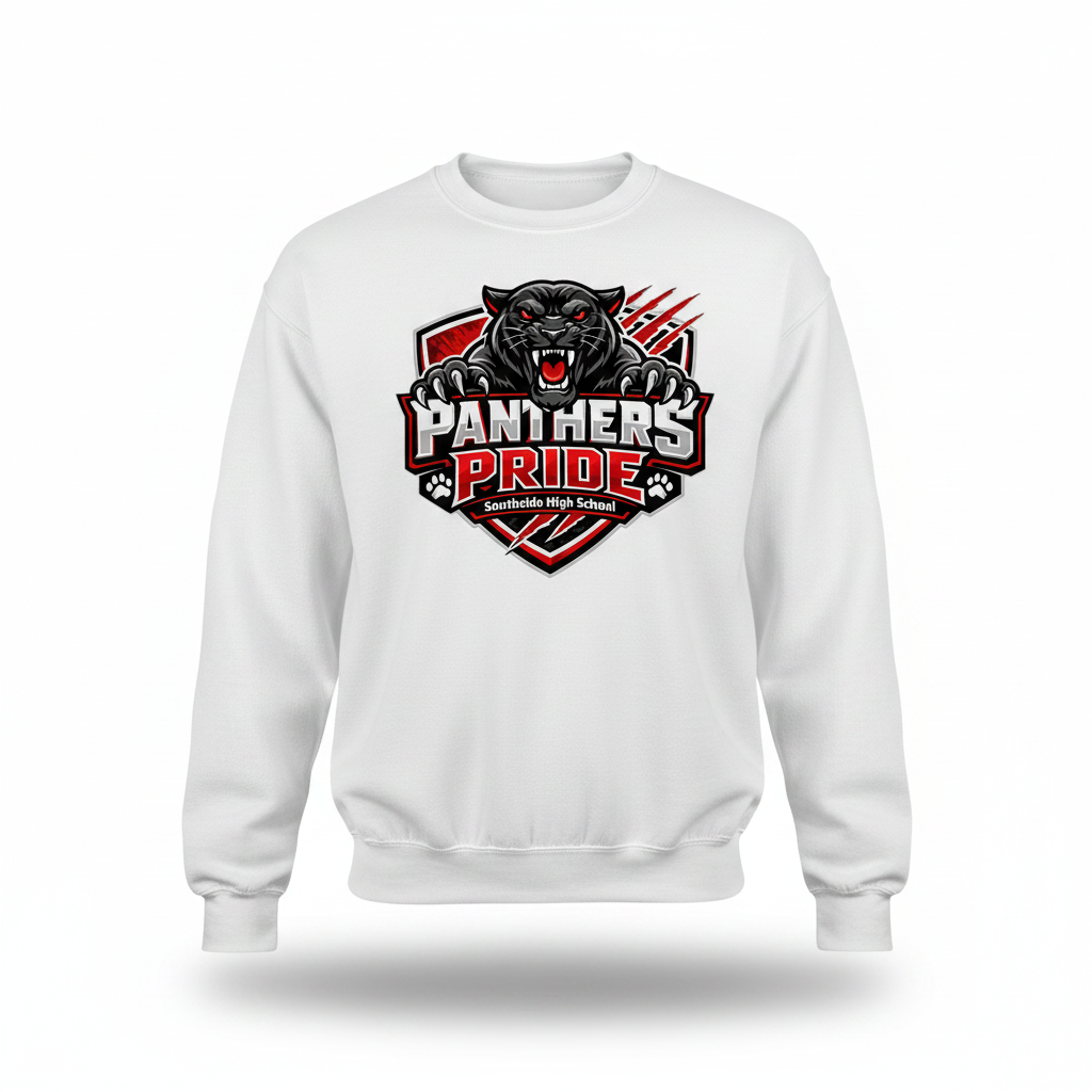 Panthers Pride Crewneck - White