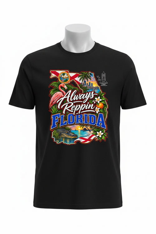 Always Reppin Florida T-Shirt - Black