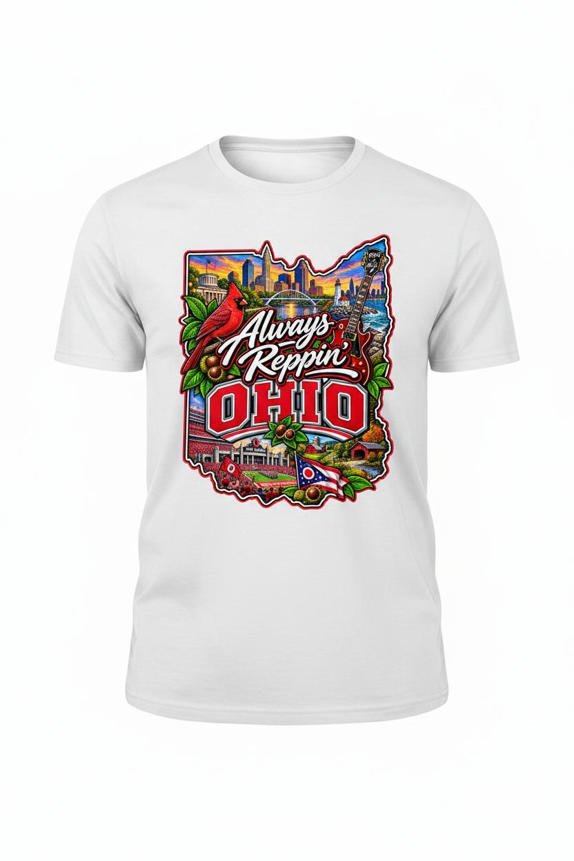 Always Reppin Ohio T-Shirt - White