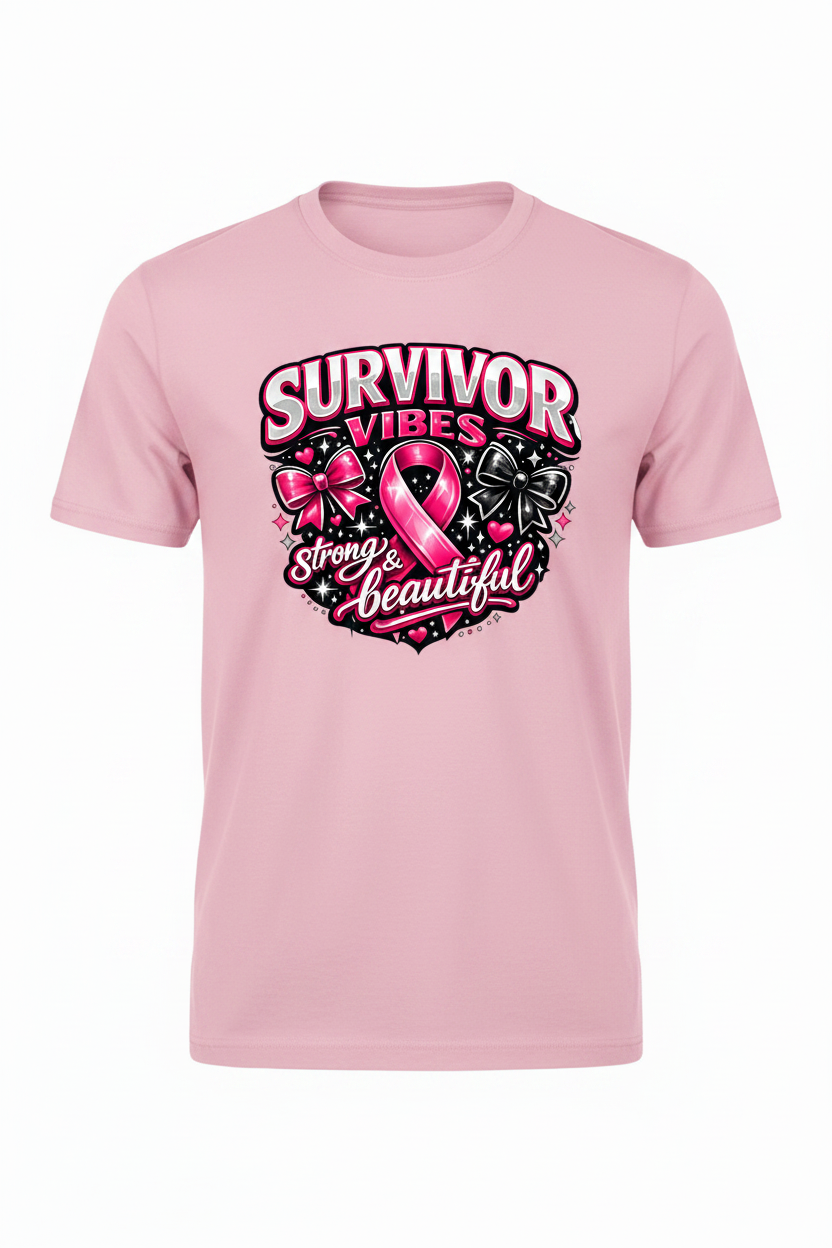 Light Pink - Survivor Vibes T-Shirt