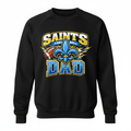 Saints Football Dad Crewneck - Black