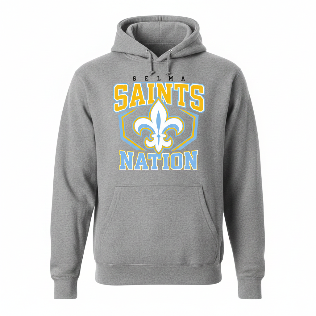 Selma Saints Nation Hoodie - Grey