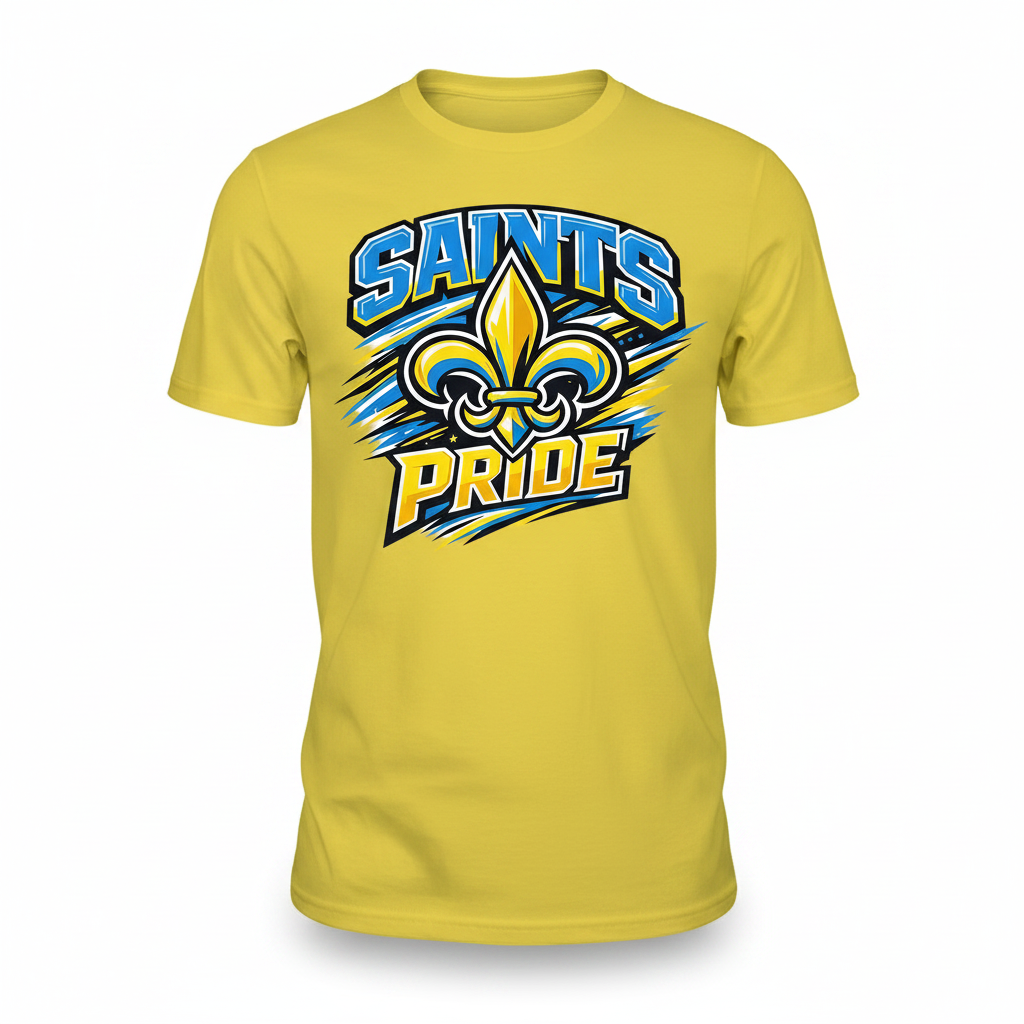 Saints Pride T-Shirt - Yellow