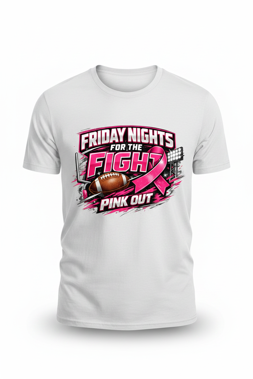White - Friday Nights For The Fight T-Shirt