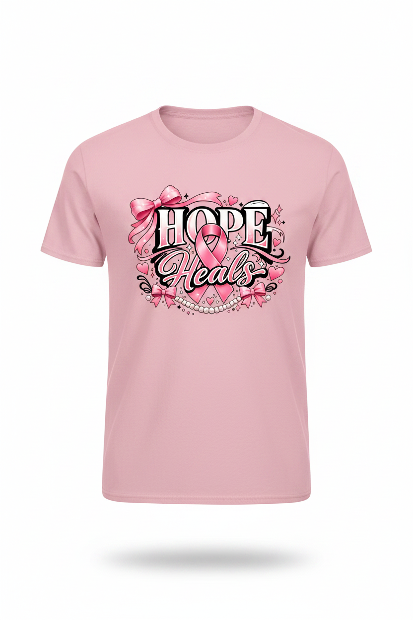 Light Pink - Hope Heals T-Shirt