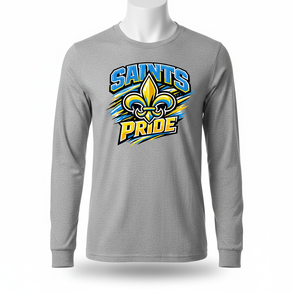 Saints Pride Long Sleeve - Gray