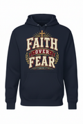 Faith Over Fear Hoodie - Navy