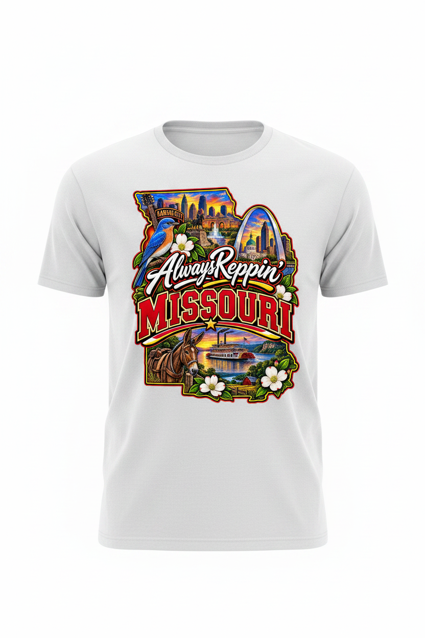 Always Reppin Missouri T-Shirt - White