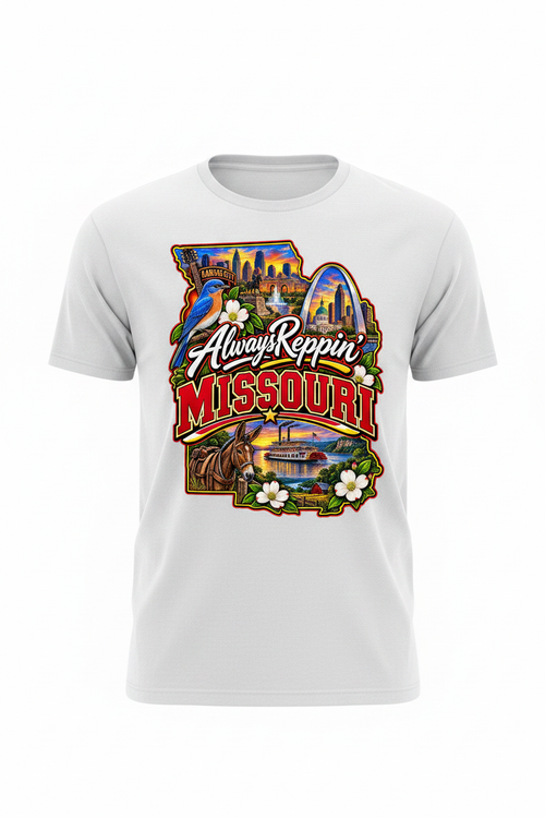 Always Reppin Missouri T-Shirt - White
