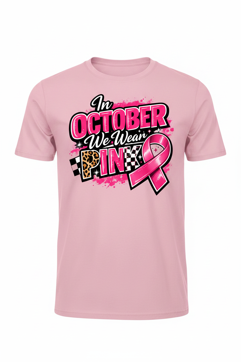 Light Pink - In October We Wear Pink T-Shirt