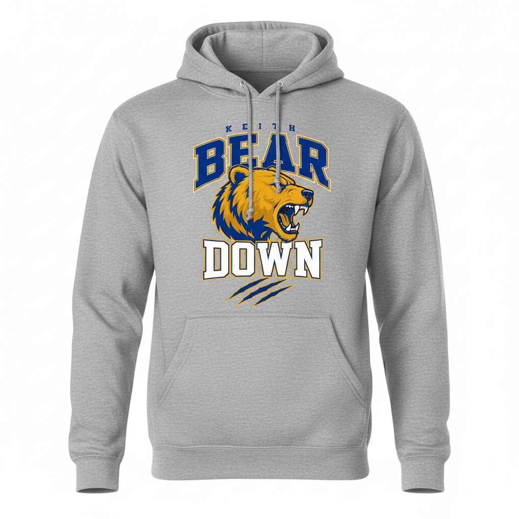 Bear Down Hoodie - Grey