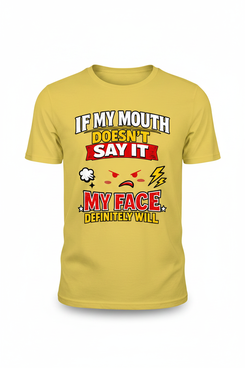 Yellow - If My Mouth Doesn't Say It T-Shirt