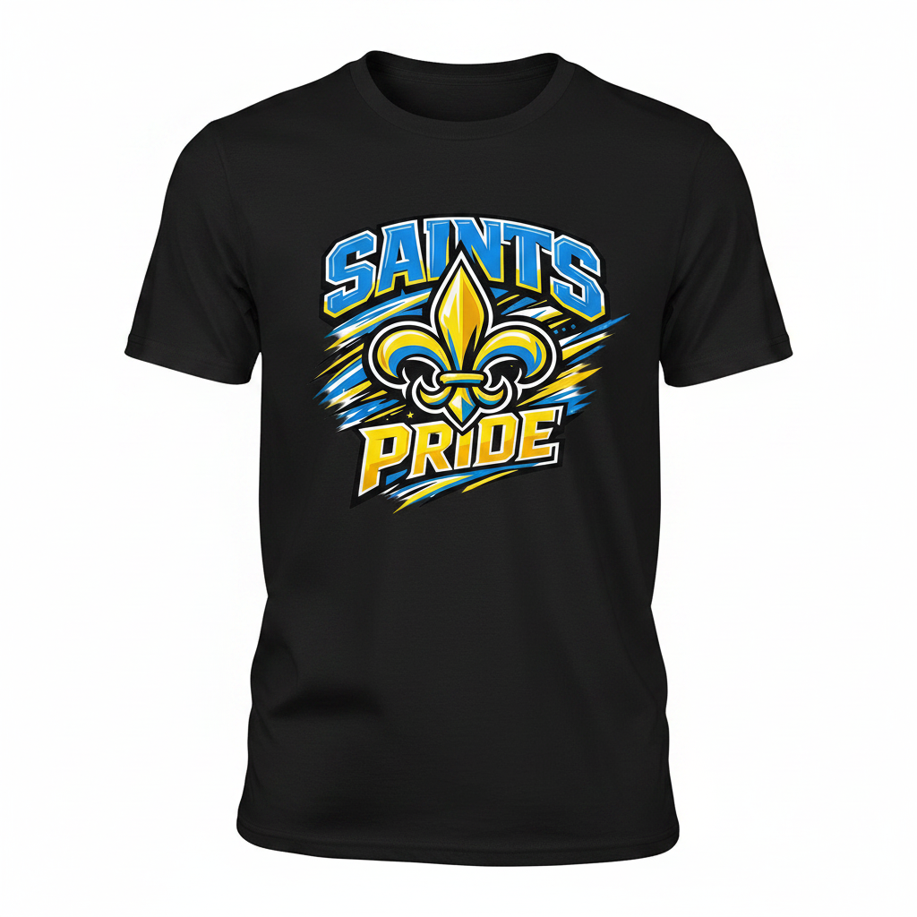 Saints Pride T-Shirt - Black