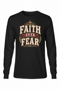 Faith Over Fear Long Sleeve - Black
