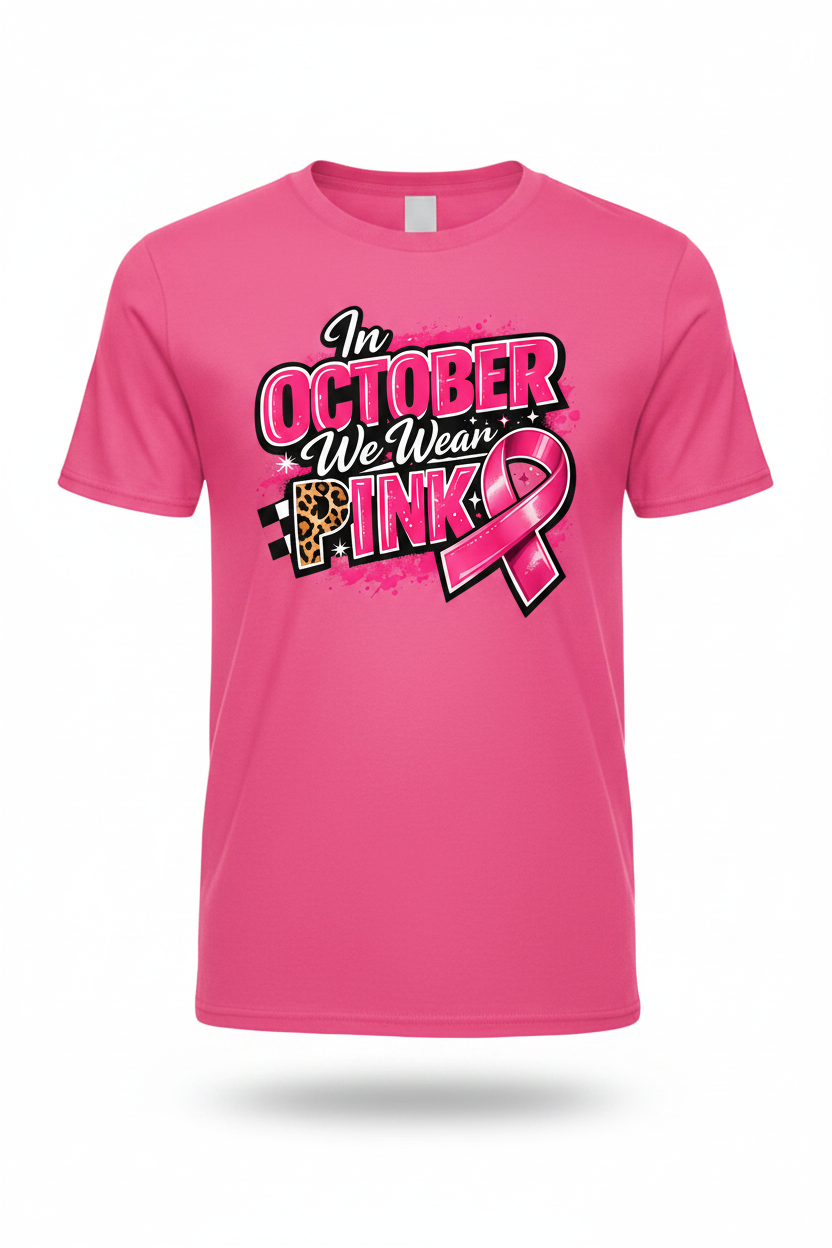 Pink - In October We Wear Pink T-Shirt